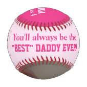 Vierplein-Foto-Baseball des Vaters Baseball (Vorderseite)