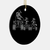 Vierrad-Evolution ATV 4 Wheeler Keramik Ornament (Rechts)