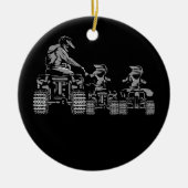 Vierrad-Evolution ATV 4 Wheeler Keramik Ornament (Vorne)