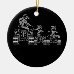 Vierrad-Evolution ATV 4 Wheeler Keramik Ornament