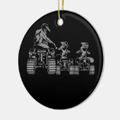 Vierrad-Evolution ATV 4 Wheeler Keramik Ornament (Links)