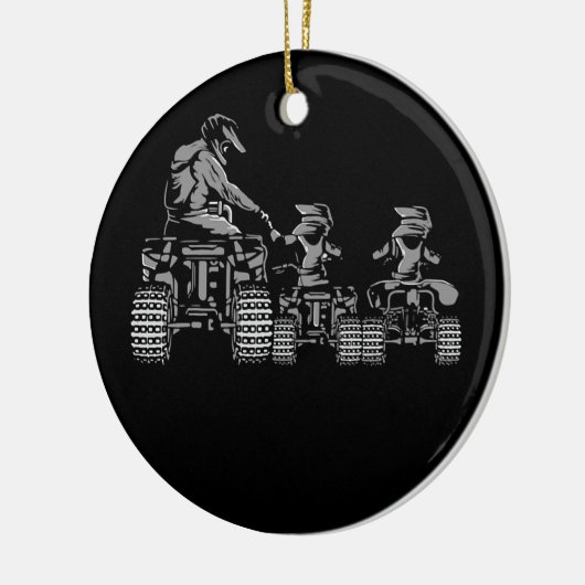 Vierrad-Evolution ATV 4 Wheeler Keramik Ornament (Links)