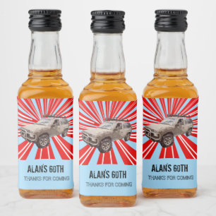 Vierradantrieb Alkoholflaschenetikett