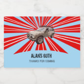 Vierradantrieb Alkoholflaschenetikett (Einzelnes Label)