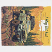 Vierradantrieb-Camping-Abenteuer anpassen Fleecedecke (Vorderseite (Horizontal))