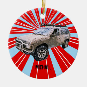 Vierradantrieb Keramik Ornament