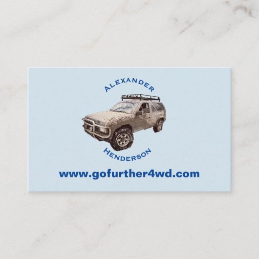 Vierradantrieb Visitenkarte (Vorderseite)