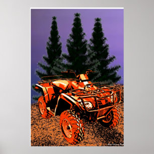 Vierraddruck Poster
