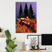 Vierraddruck Poster (Heimbüro)
