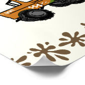 Vierradfahrzeug Geburtstagszeichen Poster (Ecke)