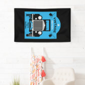 Vierragenarian Happy Birthday Over the Hill Banner (Insitu)