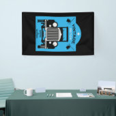 Vierragenarian Happy Birthday Over the Hill Banner (Messeveranstaltung)