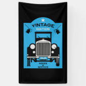 Vierragenarian Happy Birthday Over the Hill Banner (Vertikal)