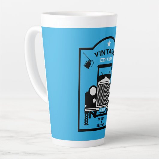 Vierragenarian Happy Birthday Over the Hill Milchtasse (Linke Ecke)