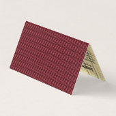 Vierseitige Dachdeckerfirma Red Roof Company Visitenkarten (Rückseite)