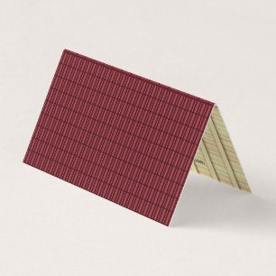 Vierseitige Dachdeckerfirma Red Roof Company Visitenkarten