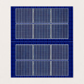 Vierseitiges Dachdach Solarenergie Blue Dach Visitenkarten (Außenseite Aufgefaltet)