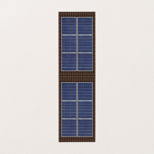 Vierseitiges Dachdach Solarenergie Brauner Dachbod Visitenkarten (Außenseite Aufgefaltet)