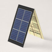 Vierseitiges Dachdach Sonnengleißdach Visitenkarten (Rückseite)