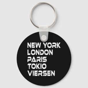 Viersen New York London Tokio Paris Schlüsselanhänger