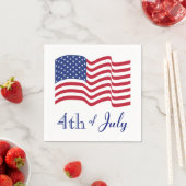 Viert-Juli-US-Flaggen-Servietten Serviette (Beispiel)