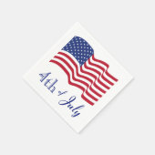 Viert-Juli-US-Flaggen-Servietten Serviette (Ecke)