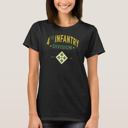 Vierte Abteilung Infanterie - Militär der Vereinte T-Shirt (Vorderseite)