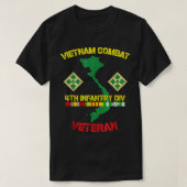 Vierte Abteilung Infanterie - Vietnam Combat Veter T-Shirt (Design vorne)