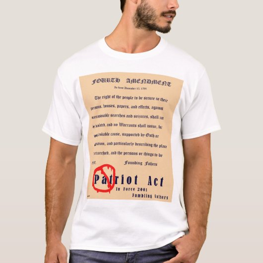 Vierte Änderung (Front) T-Shirt (Vorderseite)