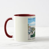 Vierte Ave, Asbury Park NJ Vintag Style Tasse (Links)