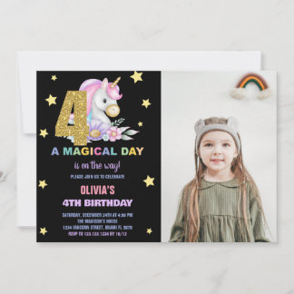 Vierte Blumenschlucht Geburtstagsfeier Einladung m