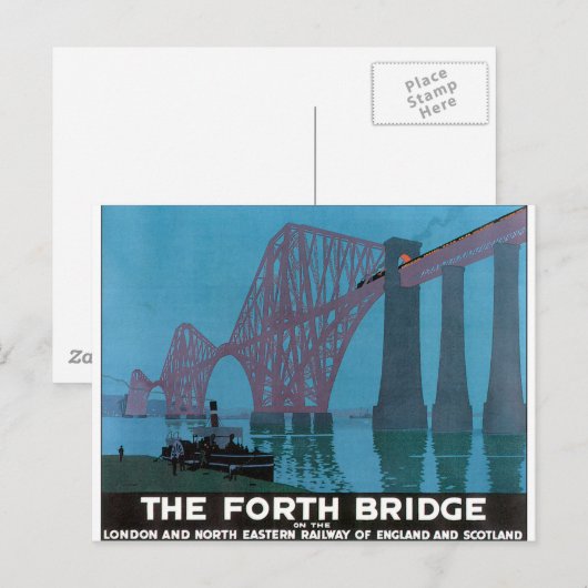 Vierte Brücke, London Postkarte (Vorne/Hinten)