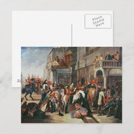 Vierte Dragoon Guards verlassend Postkarte (Vorne/Hinten)