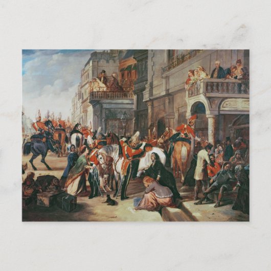 Vierte Dragoon Guards verlassend Postkarte (Vorderseite)