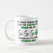 Vierte Ein Tasse Lustiger Becher (Links)