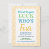 Vierte Geburtstagsfeier Einladung (Vorderseite)