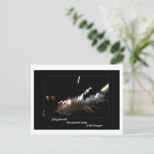 Vierte Juli Postkarte (Stehend Vorderseite)