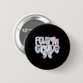 Vierte Klasse Ck Zur Schule Coquette Preppy Bleist Button (Vorne & Hinten)