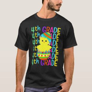 Vierte Klasse Huhn Knack das Ei Ostertag Junge T-Shirt