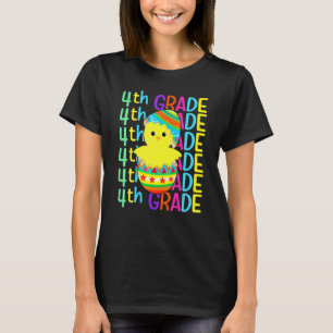 Vierte Klasse Huhn Knack das Ei Ostertag Junge  T-Shirt