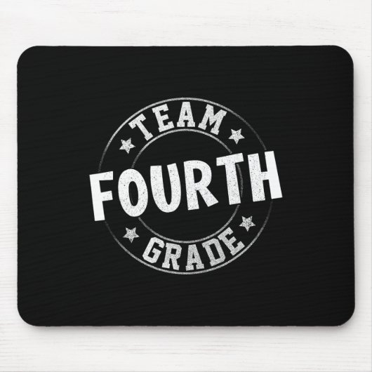 Vierte Klasse Lehrer Student zurück zur Schule 4th Mousepad (Vorne)