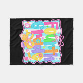 Vierte-Klasse-Mädchen Zurück zur Schule Bogen Cute Fleecedecke (Vorderseite (Horizontal))