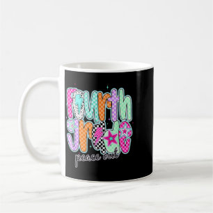 Vierte Klasse Peace Out Letzter Schultag Ende Kaffeetasse
