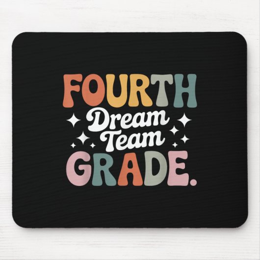 Vierte-Klasse-Trupp 4. Klasse Schulgeist-Team Mousepad (Vorne)