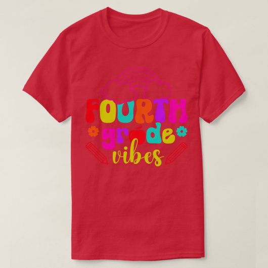 Vierte Klasse Vibes 1. Schultag 4. Klasse Tee (Design vorne)