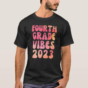 Vierte Klasse Vibes 4. Grades Wasserfarbe 1. Tag T-Shirt