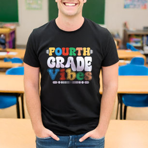 Vierte Klasse Vibes 4. Klasse zurück zur Schule T-Shirt