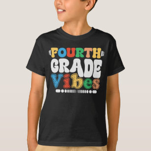 Vierte Klasse Vibes 4. Klasse zurück zur Schule T-Shirt