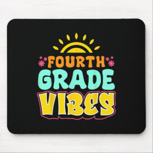 Vierte Klasse Vibes Lehrer Schüler 4. Klasse Zurüc Mousepad
