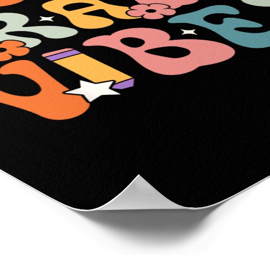 Vierte Klasse wieder zurück zur Schule Poster (Ecke)